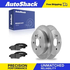 Rear Brake Rotors Ceramic Pads for 2004-2010 Toyota Sienna 3.3L 3.5L V6