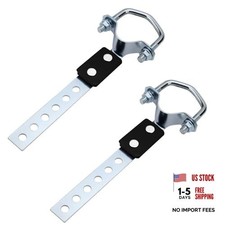 2 Pcs Exhaust Hangers Muffler Hanger Swivel Tail Pipe Universal Exhaust