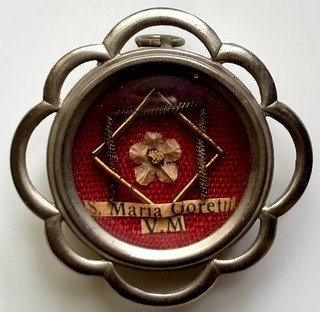 RARE Youngest Saint 12 Y/O Reliquary Relic Saint Maria Goretti Virgin & Martyr