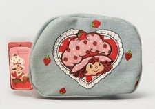 Strawberry Shortcake Blue/Red Zipper fanny pack Bag with Strawberry Print