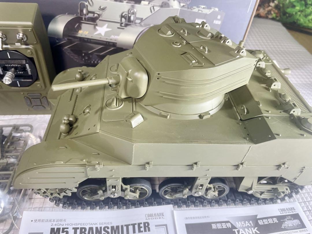 クールバンク1/16「M5 STUART」デカールパーツ取り付け済み新品同様 クールバンク1/16「M5 STUART」デカールパーツ取り付け済み新品