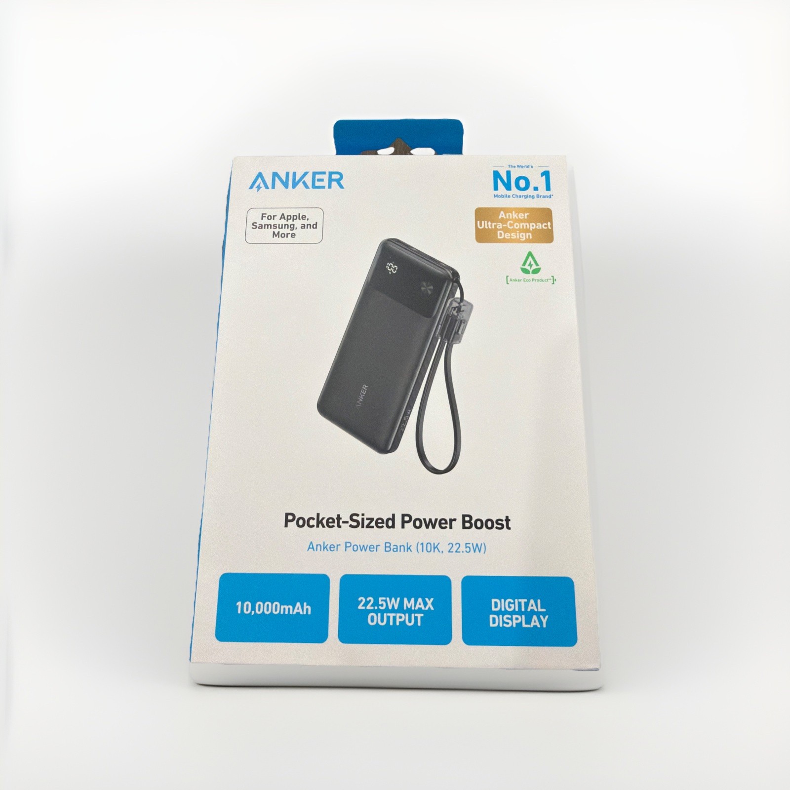 Anker 10,000 mah 22. 5w digital display portable fast charger battery power bank