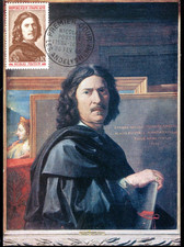 1443  + FDC   CARTE  1er JOUR   NICOLAS  POUSSIN.