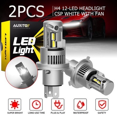 Q16 AUXITO CANBUS H4 9003 Headlight Lamps 12LED Bulb Kit 24000LM Super 2X Bright