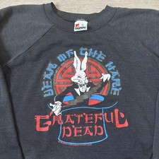 1987 VINTAGE 80s THE GRATEFUL DEAD YEAR OF THE HARE SWEATSHIRT SZ XL