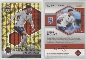 2021-22 Panini Mosaic FIFA Road to World Cup Reactive Gold Prizm Mason Mount #37