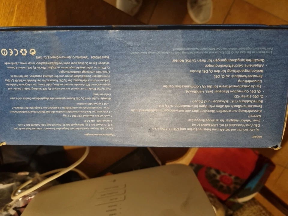  Altes FRITZ!Box und  O2 DSL Router Comfort (kommt Ohne Kabel) - Bild 2 von 3