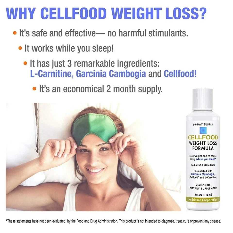Cellfood Natural Weight Loss Formula 4 oz by Lumina Health 60 Servings 02/25