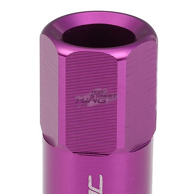 JDM HEXAGON PURPLE M12X1.25 25MM OD OPEN-END 60MM LUG NUTS 20PC
