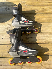 Nike Air Carbon Inline Skates Black/Gray/Red Made in Taiwan size US 11