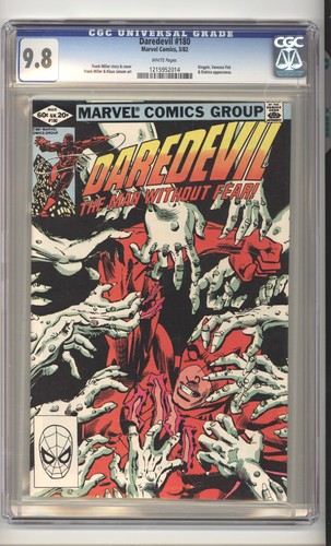 Daredevil 180 CGC 9.8 Kingpin Vanessa Fisk and Elektra Appearance Marvel 1982