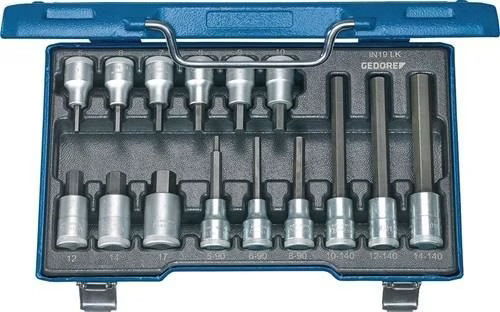 Gedore SteckschlüSselsatz IN 19 LKM 15 Teilig 1/2 Zoll 5-17Mm-image
