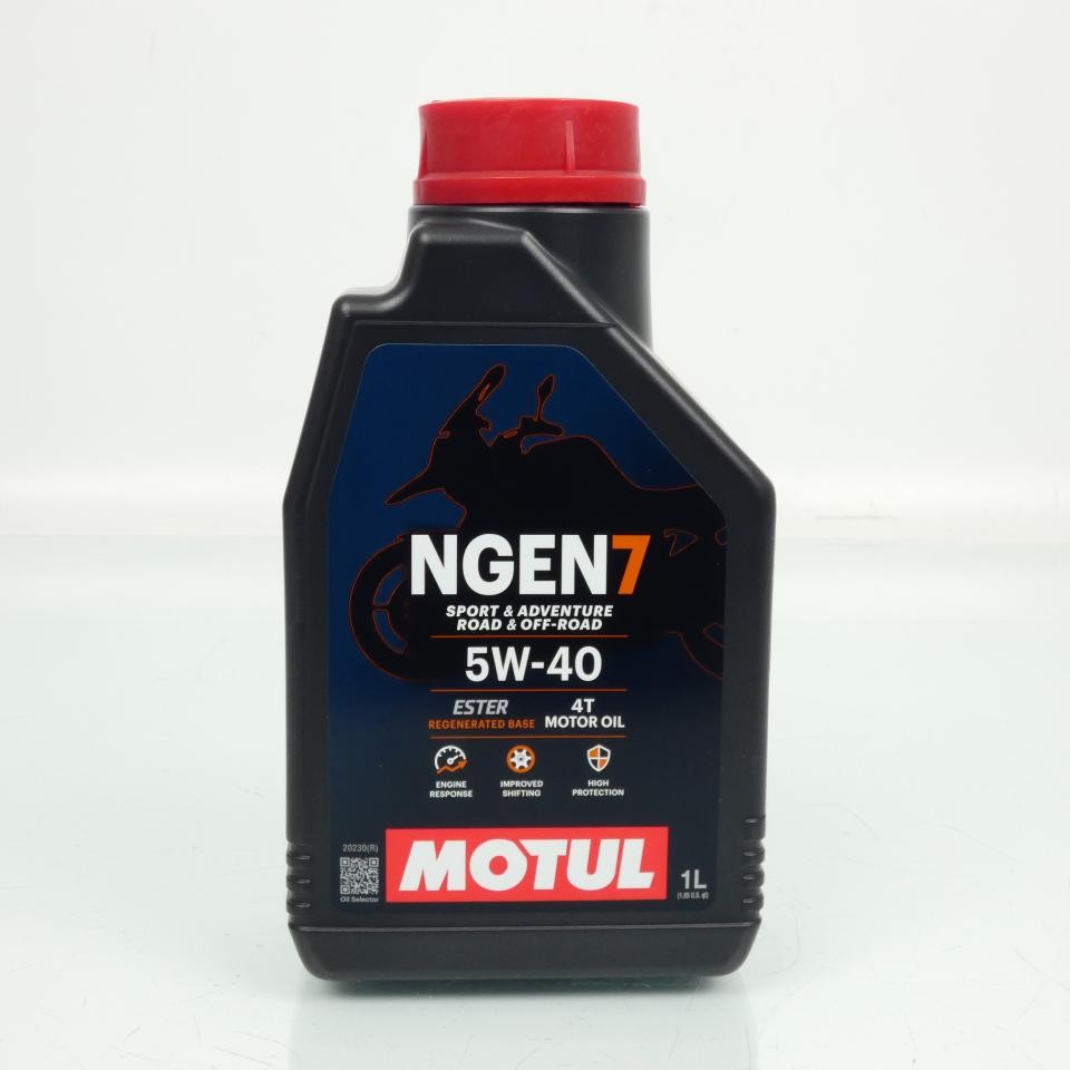 Huile Motul NGEN 7 5W40 prolonge la vie des moteurs moto