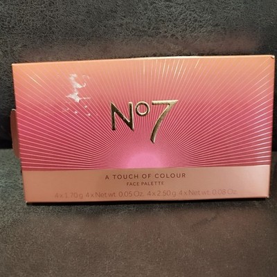 Boots No7 Touch of Colour Gesichtspalette Wangen Lippen Augen Puder & Creme Neu