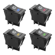 4PCS Car Fog Light Toggle Rocker Switch, 4 Pin 12V 35A ON/Off SPST Fog 4 PCS