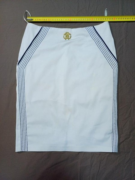 Women Skirt White Cotton 36 / S / 44