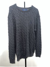 Polo Ralph Lauren Mens Cotton Cable Knit Driver Long Sleeve Sweater Size Large