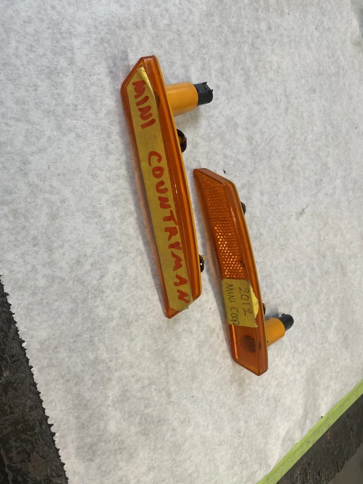 Mini Cooper Countryman 2012 reflectores intermitentes de señal de giro lateral izquierdo y derecho Foto 3 de 4