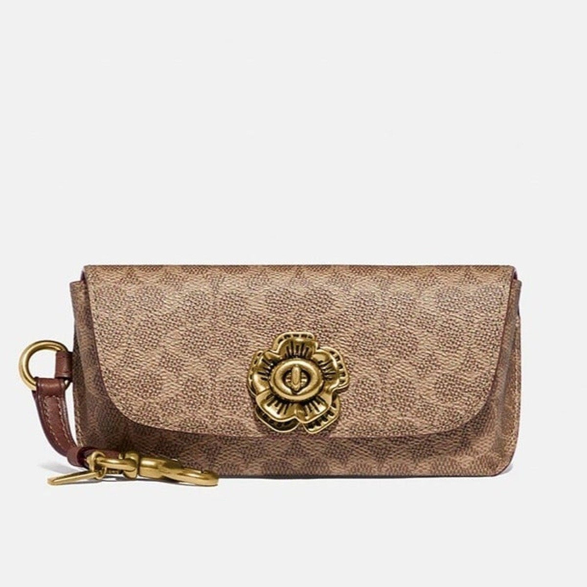 NWT Coach Sunglass Case Bag Charm In Signature Canvas | eBay display picture 3