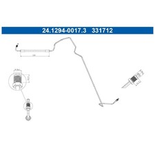 Bremsschlauch hinten rechts für Renault Modus-Grand F/JP0 | 24515567