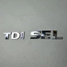 Vw Volkswagen Tdi Sel Rear Trunk Emblem Badge Logo Chrome Oem
