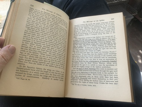 Message of Aquaria (USA 1932, Hardback) Philosophic Stuff; VG+ - Picture 14 of 24