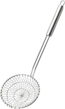 Best Utensils Asian Kitchen Stainless Steel 5-Inch Strainer Basket, Silver 