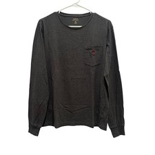 Polo Ralph Lauren Long Sleeve T-Shirt Mens S Charcoal Grey Pocket pony Logo
