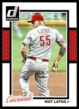 Mat Latos 2014 Donruss #284 Cincinnati Reds MLB READ FREE SHIPPING AutographDen