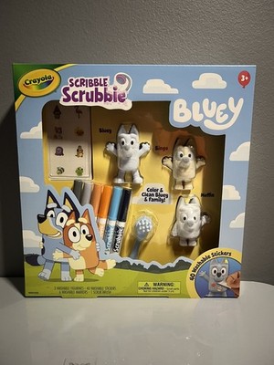 NEW Crayola Scribble Scrubbie Bluey Set Deluxe 50 Pieces 74-0245 Toys