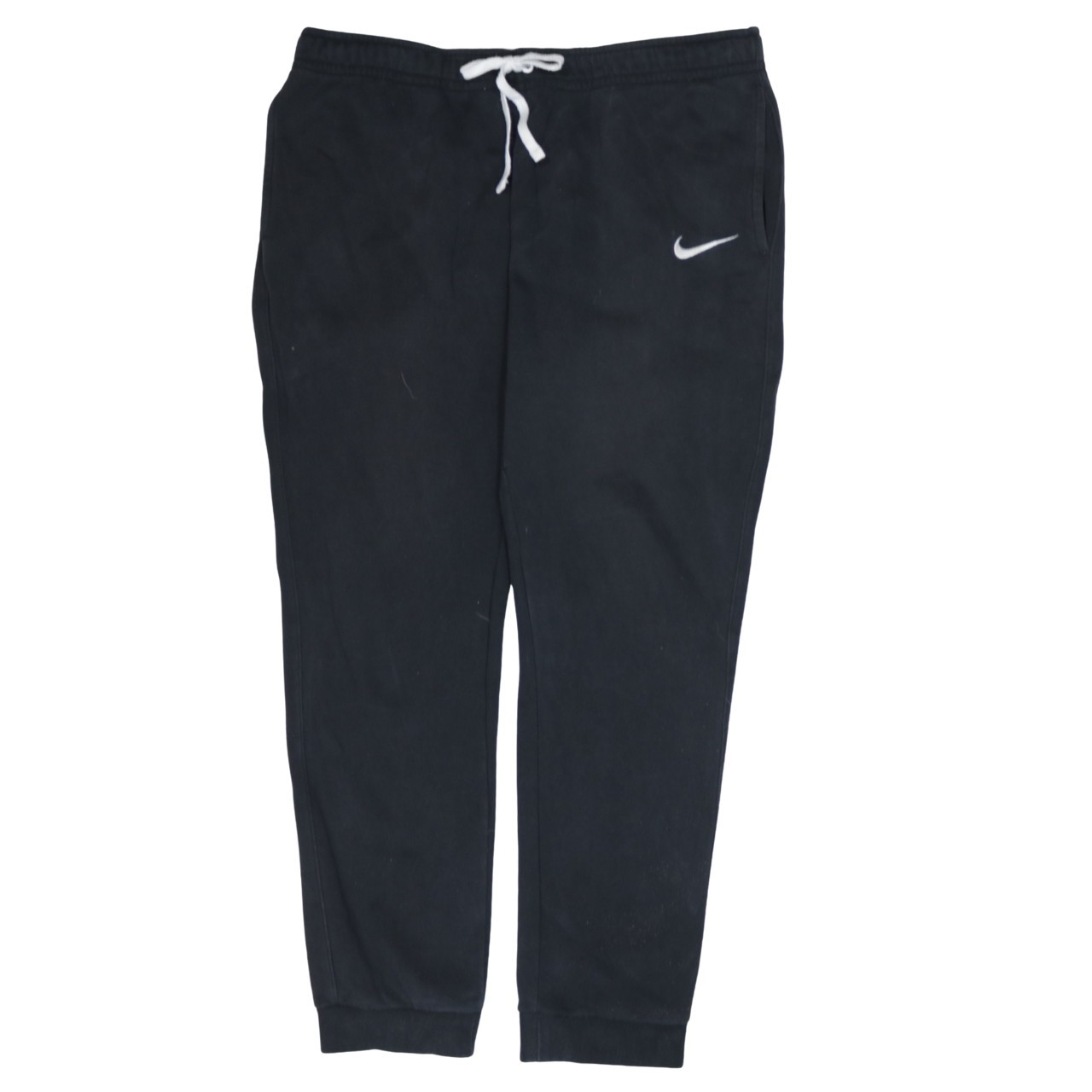 Nike Mens Joggers Black Fleece Sweatpants Embroidered Swoosh Cuffed Waist XL