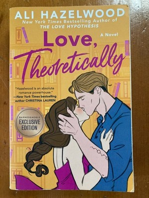 Love, Theoretically by Ali Hazelwood-Paperback Novel SIGNED. 1st Ed. 1st Print