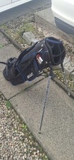 4-Way Lightweight Black & Blue Polyester Stand Golf Bag, Very Good Condition