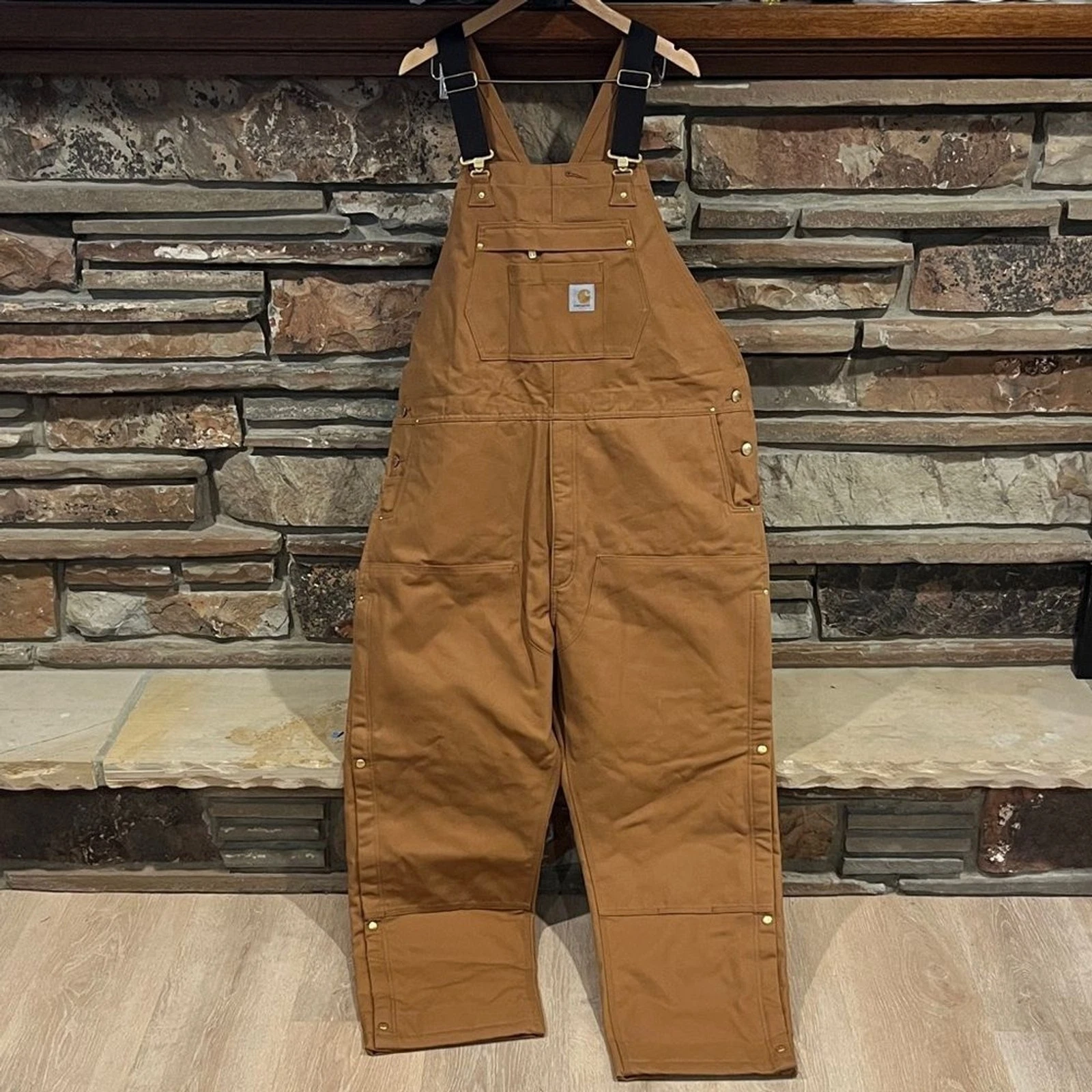 Carhartt Firm Duck Insulated Bib Overalls Loose Fit in Carhartt Brown
Opens in a new window or tab