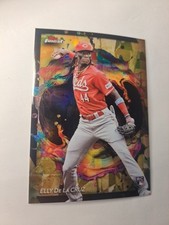 2024 Topps Finest 238 Rare Gold Elly De La Cruz RC Refractor /20 ROOKIE