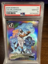 Panini 2025 Donruss Downtown! Calvin Johnson Detroit Lions NFL #4 Insert
