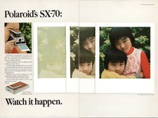 Polaroid SX-70 Original 1974 2pg Print Ad Vintage Camera Photography