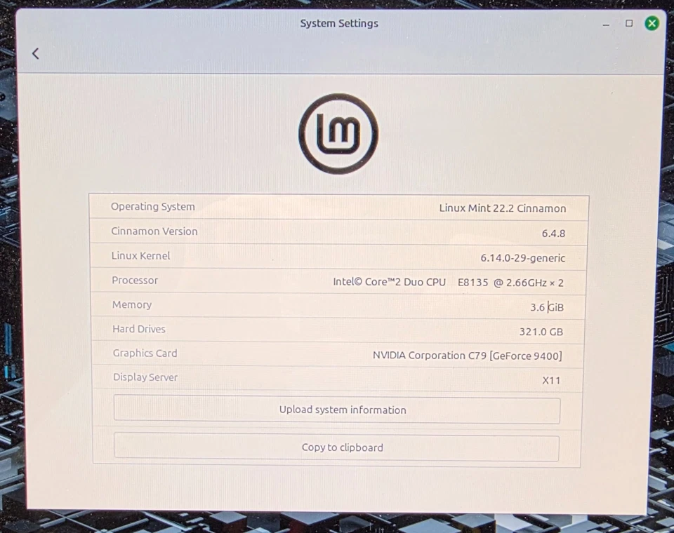 All in one PC computer 20" Linux Mint OS DVD Drive 4GB 320GB Webcam WIFI DVD - Image 3 of 4