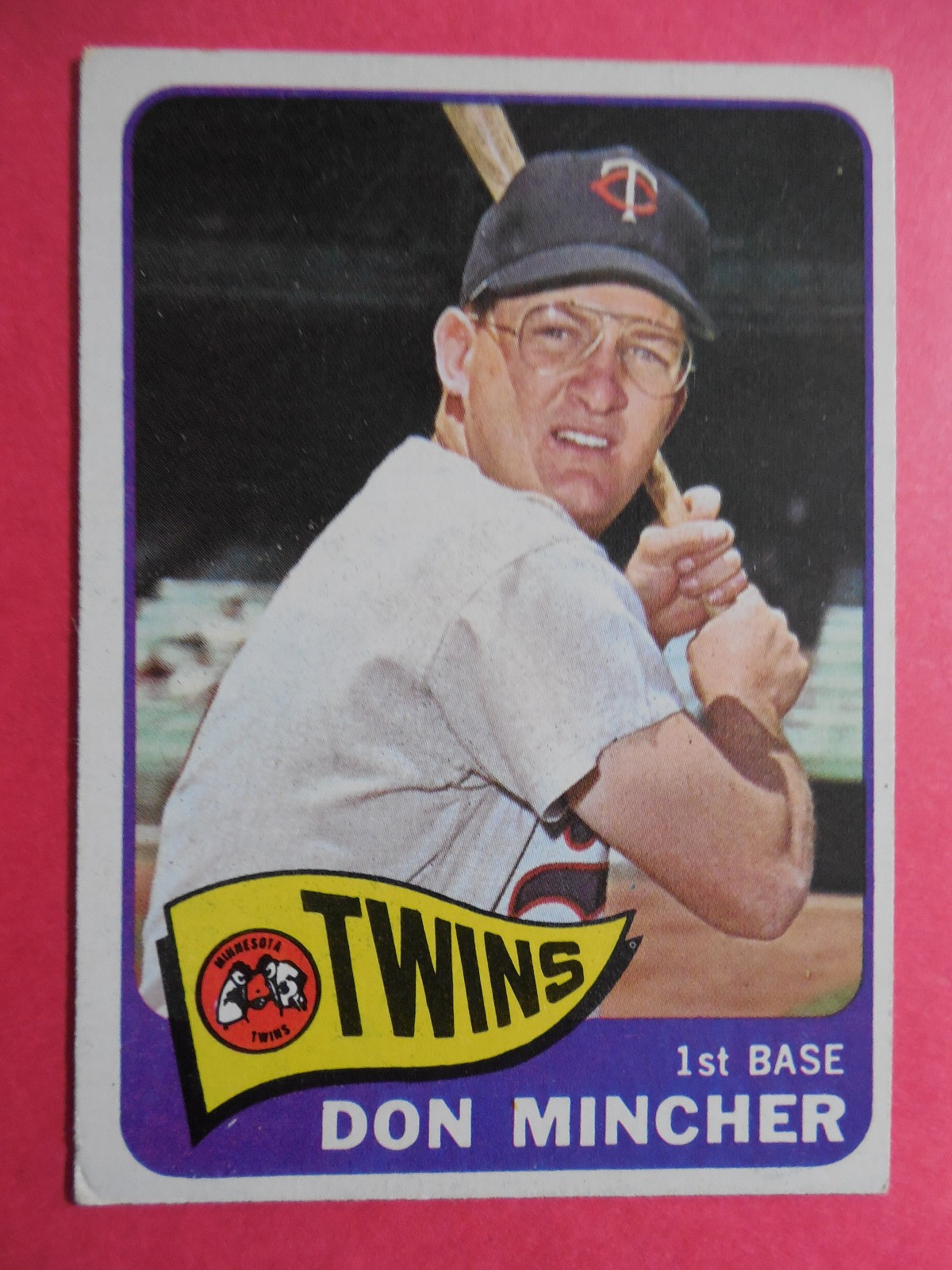 1965 Topps Baseball Card #108 Don Mincher vg-ex