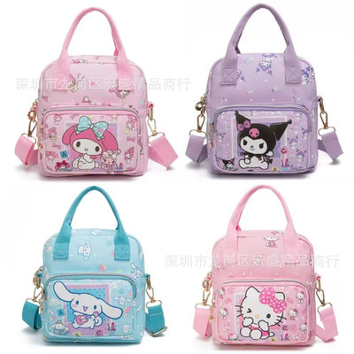 Cute Sanrio Hello Kitty Leather Women'S Messenger Bag Cartoon Kuromi Melody Cinn