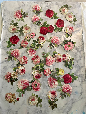 Anna Griffin Flowers 3D stickers lot of over 40
