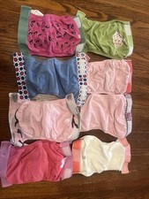 Gdiaper Set Of 8 Cloth Diaper Covers With Nylon Snap Insert. Size Medium