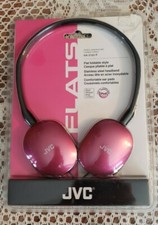 JVC HAS160P FLATS Lightweight Headband Headphones Pink - New In Packaaging