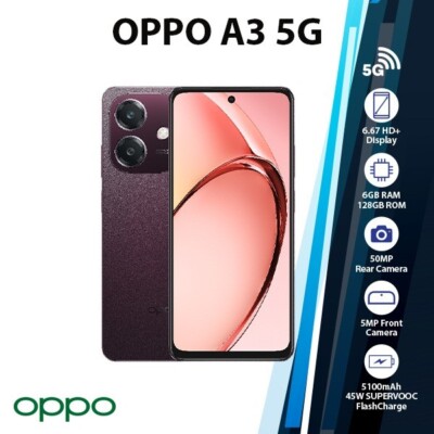OPPO A3 5G 本体 ブラック 128gb OPPO A3x 5G(Black 4GB RAM 128GB)6.67