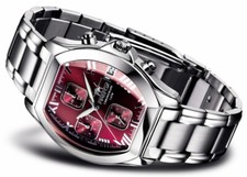 FIREFOX NEBUKADNEZAR Damenuhr Chronograph S175 bordeaux rot Miyota OS10 5 ATM