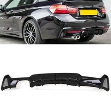 Fits BMW 4 Series F32 F33 F36 Rear Diffuser Twin Exhaust M Performance Style