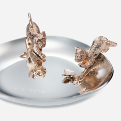Mikimoto Luxury Gift Collection Jewelry Tray CATS Akoya pearls BPV