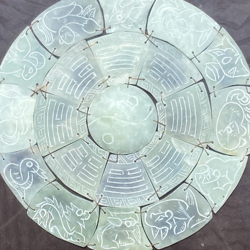 Bombay Company Small Jade Plate In Shadowbox - Real Natural Jade Zodiac - Picture 2 of 10