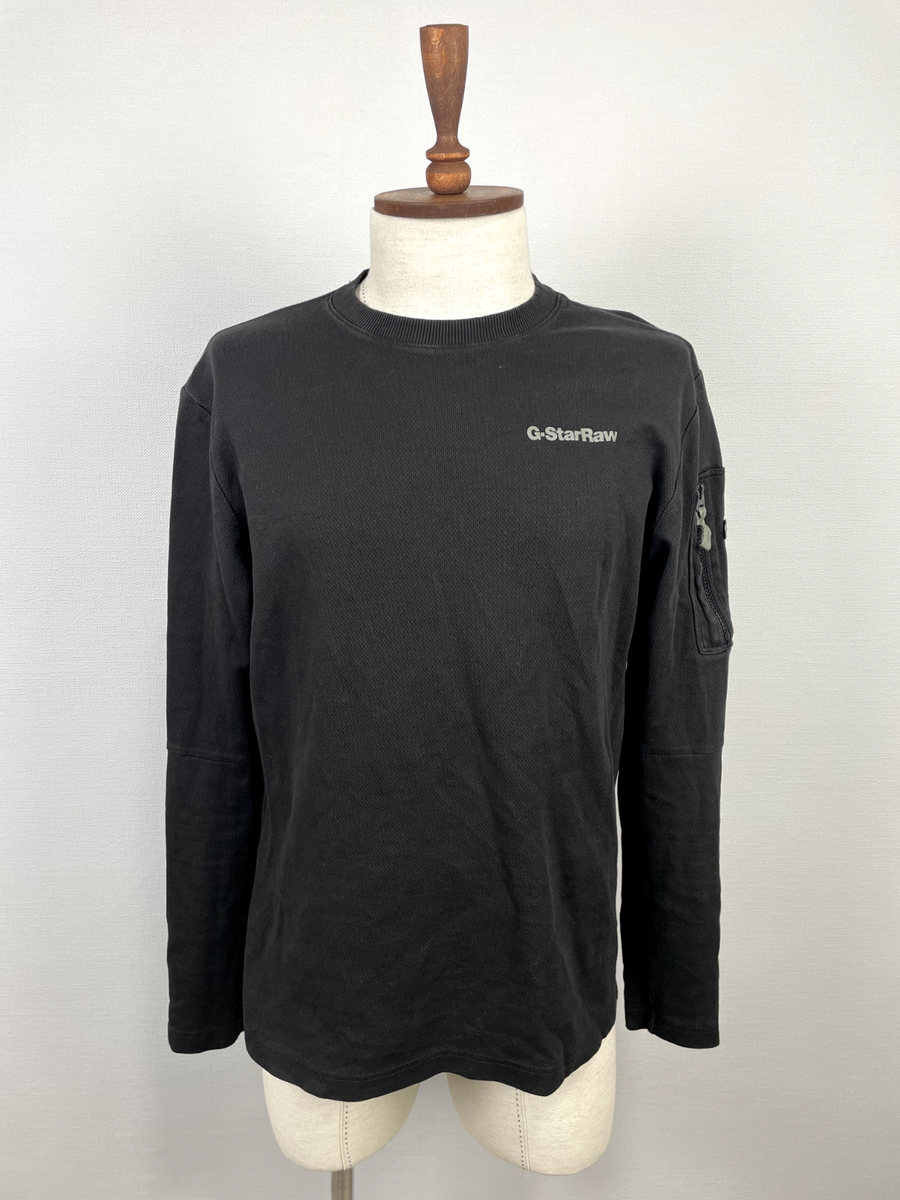 G-Star Raw Black Lightweight Men's Tweeter Sleeve Pocket Relaxed