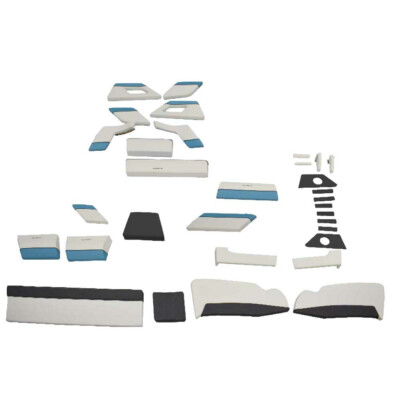 Larson Boat Interior Cushion Set | LXH 190 White Blue (Kit) | eBay
